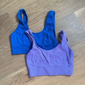 Aerie Blue and Purple Ribbed Tops